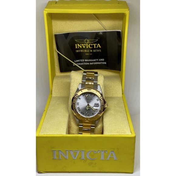 Invicta Pro Diver 12852 Women's Stainless Steel Analog Dial Quartz Watch NI12 - Picture 1 of 12